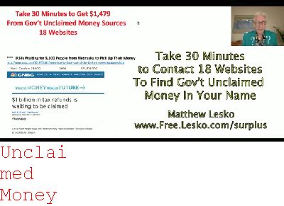unclaimed Money San Jose Ca